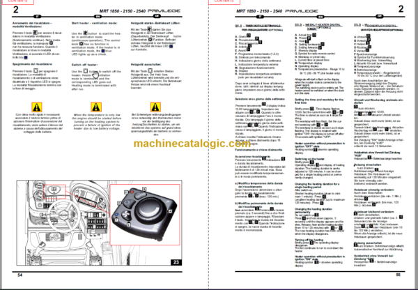 Manitou MRT 2540 PRIVILEGE E3 SERVICE MANUAL