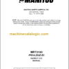 Manitou MRT 2150 PRIVILEGE E3 BASKET USE MANUAL
