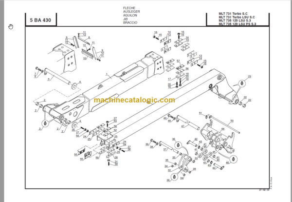 Manitou MLT 741 120 LSU PS Série 3 - E2 PARTS CATALOGUE