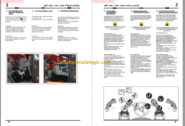 Manitou MRT 1850 PRIVILEGE E3 SERVICE MANUAL