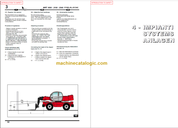 Manitou MRT 1850 PRIVILEGE E3 SERVICE MANUAL