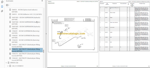 Manitou MLT-X 741 120 LSU PARTS CATALOGUE