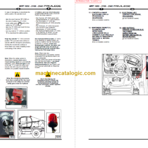 Manitou MRT 2540 PRIVILEGE E3 SERVICE MANUAL