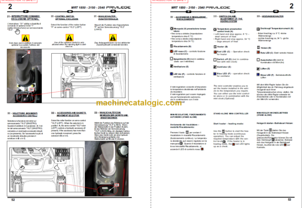 Manitou MRT 2540 PRIVILEGE E3 SERVICE MANUAL