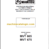 Manitou MVT 665 REPAIR MANUAL