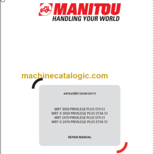 Manitou MRT 2470 PRIVILEGE PLUS ST4 S1 REPAIR MANUAL