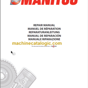 Manitou MLT 845 H S4-E3 Repair Manual