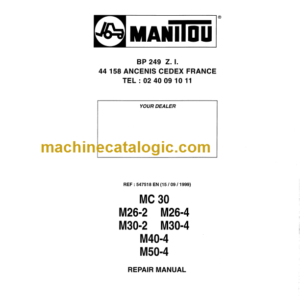 MANITOU M26-2 REPAIR MANUAL