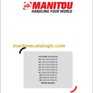 MANITOU MC 30-4 D K ST3A S1 REPAIR MANUAL