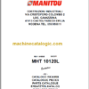 Manitou MHT 10120L E3 PARTS CATALOGUE