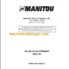Manitou MLA 628 Series 3-E2 OPERATOR'S MANUAL