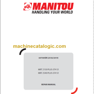 Manitou MRT 2540 PLUS-ST4 S1 REPAIR MANUAL