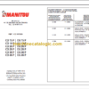 MANITOU CD 25P-CG 25P PARTS CATALOGUE