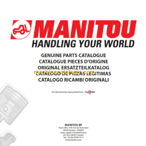 MANITOU ME 425 80V S3 US PARTS CATALOGUE