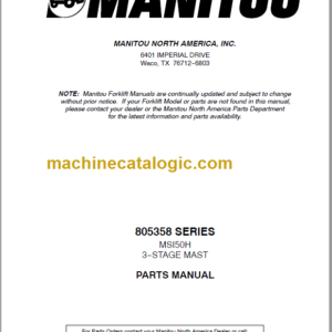 MANITOU 805358 Series Parts Manual