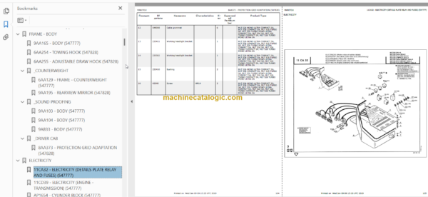 Manitou MLT 526 Parts Catalogue