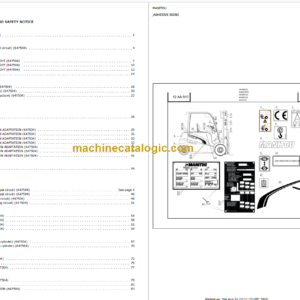 MANITOU ME425 80V S3 US PARTS CATALOGUE