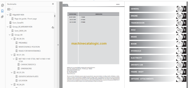 MHT 10230 129M ST4 S1 REPAIR MANUAL