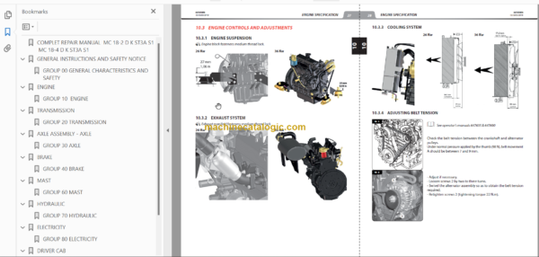 MANITOU MC 30-4 D K ST3A S1 REPAIR MANUAL