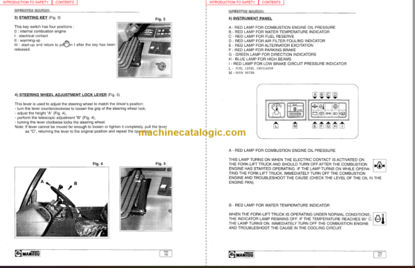 Manitou MVT 1340 L OPERATOR SERVICE MANUAL