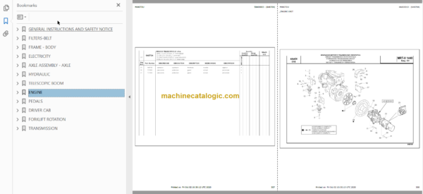 Manitou MRT-X 1440 Easy - E3 Parts Catalog