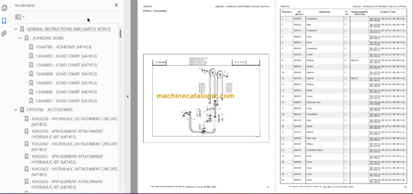 MANITOU ME 430 S2 PARTS CATALOGUE