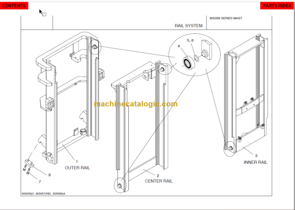 MANITOU 805358 Series Parts Manual