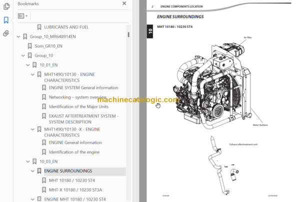 MHT 10230 129M ST4 S1 REPAIR MANUAL