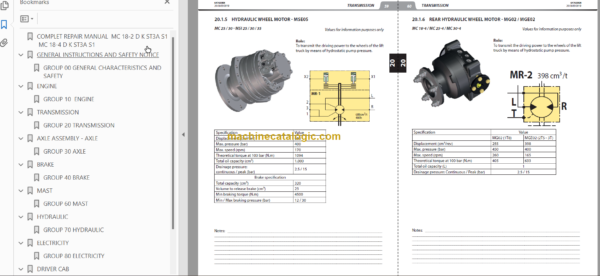 MANITOU MC 30-4 D K ST3A S1 REPAIR MANUAL