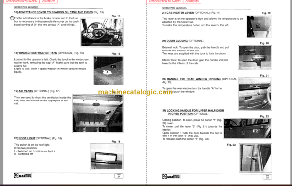 Manitou MVT 1340 L OPERATOR SERVICE MANUAL