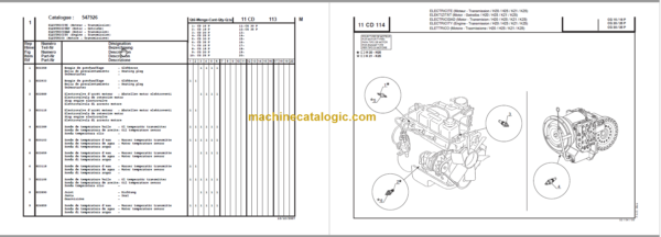 MANITOU CD 25P-CG 25P PARTS CATALOGUE