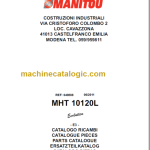 Manitou MHT 10120L PARTS CATALOGUE