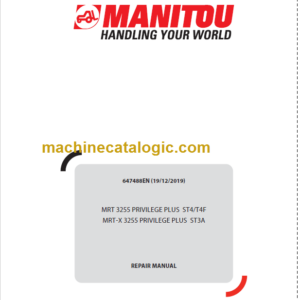 Manitou MRT 3255 PRIVILEGE PLUS ST4T4F REPAIR MANUAL