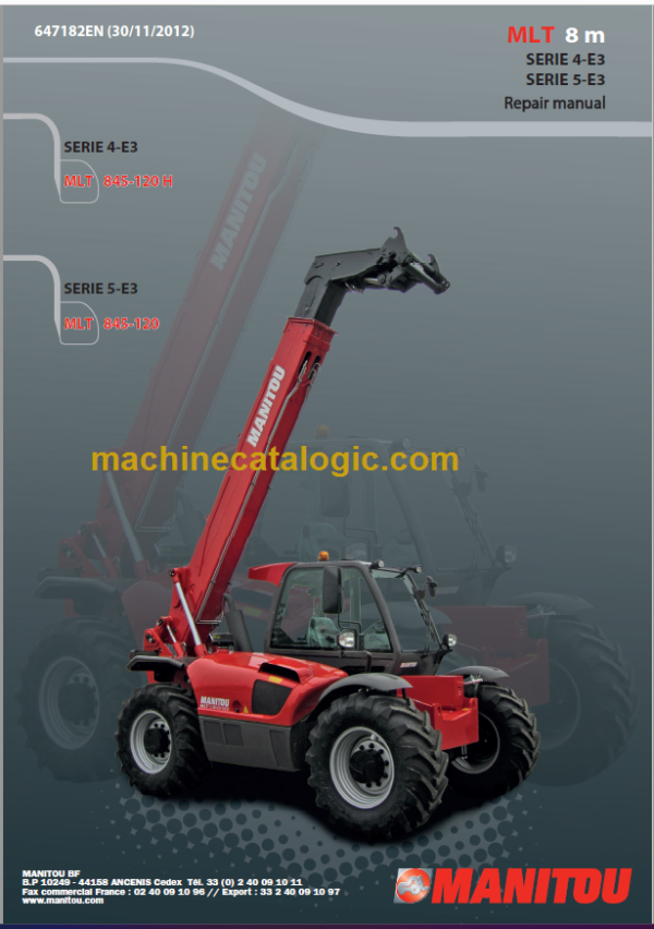 Manitou MLT 845-120 H S4 S5 E3 Repair manual