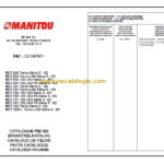 Manitou MLT 742 Turbo Série 3 - E2 PARTS CATALOGUE