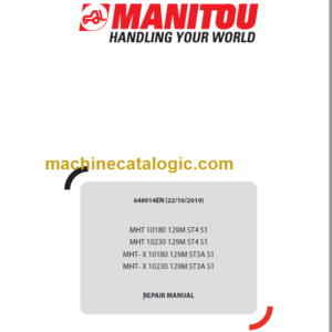 MHT- X 10180 129M ST3A S1 REPAIR MANUAL