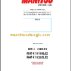 Manitou MHT-X 7140 -E3 OPERATOR’S MANUAL