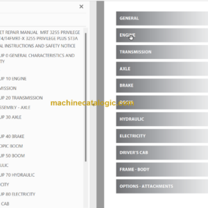 Manitou MRT 3255 PRIVILEGE PLUS ST4T4F REPAIR MANUAL