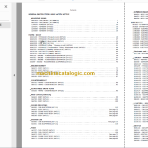 Manitou MLT-X 735 T LSU PARTS CATALOGUE