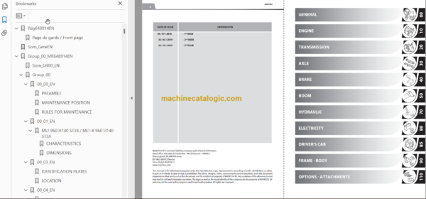 MHT- X 10180 129M ST3A S1 REPAIR MANUAL