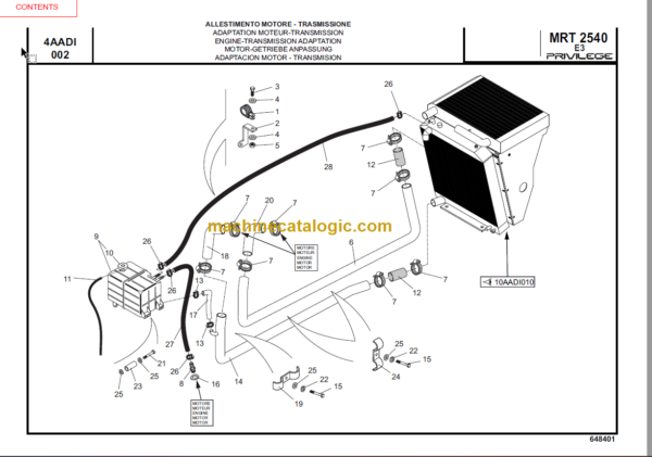 Manitou MRT 2540 - E3 M SERIES E3 PARTS MANUAL