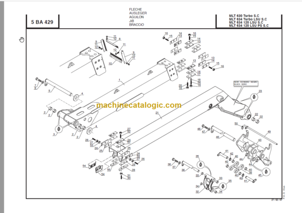 Manitou MLT 742 Turbo Série 3 - E2 PARTS CATALOGUE