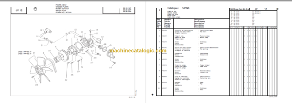 MANITOU CD 30P-CG 30P PARTS CATALOGUE