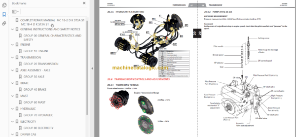 MANITOU MSI 25 D K ST3A S5 REPAIR MANUAL