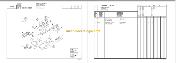 MANITOU CD 30P-CG 30P PARTS CATALOGUE