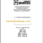 Manitou MVT 730 OPERATOR'S MANUAL FR