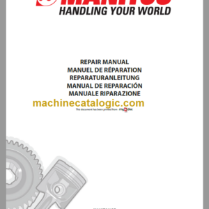 Manitou SLT 415 REPAIR MANUAL