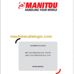 Manitou MRT-X 3255 PRIVILEGE PLUS ST3A REPAIR MANUAL