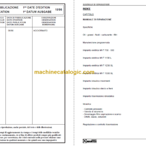 Manitou MVT 730 OPERATOR’S MANUAL FR