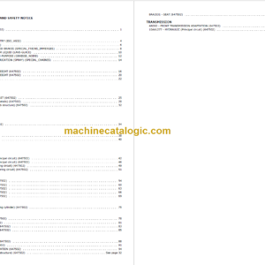 MANITOU ME435 80V S3 US PARTS CATALOGUE